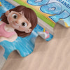 Personalised Beach Towel - Summer Vacation And Travel Gifts For Kids - Salt Air, Sunny Carefree Days