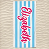 Personalised Beach Towel - Summer Vacation And Travel Gifts For Best Friends, Sisters - Let’s Hit The Beach