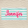 Personalised Beach Towel - Summer Vacation And Travel Gifts For Best Friends, Sisters - Let’s Hit The Beach
