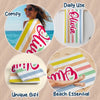 Personalised Beach Towel - Summer Vacation And Travel Gifts For Best Friends, Sisters - Let’s Hit The Beach
