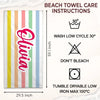 Personalised Beach Towel - Summer Vacation And Travel Gifts For Best Friends, Sisters - Let’s Hit The Beach