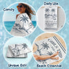 Personalised Beach Towel - Summer Vacation And Travel Gifts For Best Friends, Sisters - Good Vibes All Day