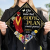 Personalised Graduation Cap - Meaningful Memorial or Graduation Gift - God's Plan Would Prevail