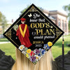 Personalised Graduation Cap - Meaningful Memorial or Graduation Gift - God's Plan Would Prevail