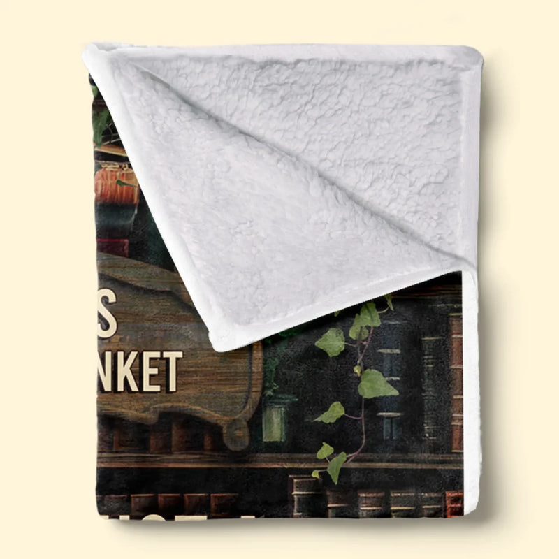 Personalised Blanket - Book Lover Gifts For Readers, Bookworms - A Girl Who Loves Books