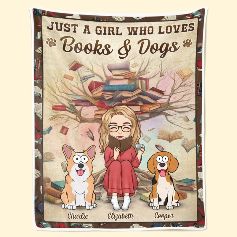 Personalised Blanket - Book Lover Gifts For Readers, Pet Owners, Pet Lovers - My Cosy Reading Blanket