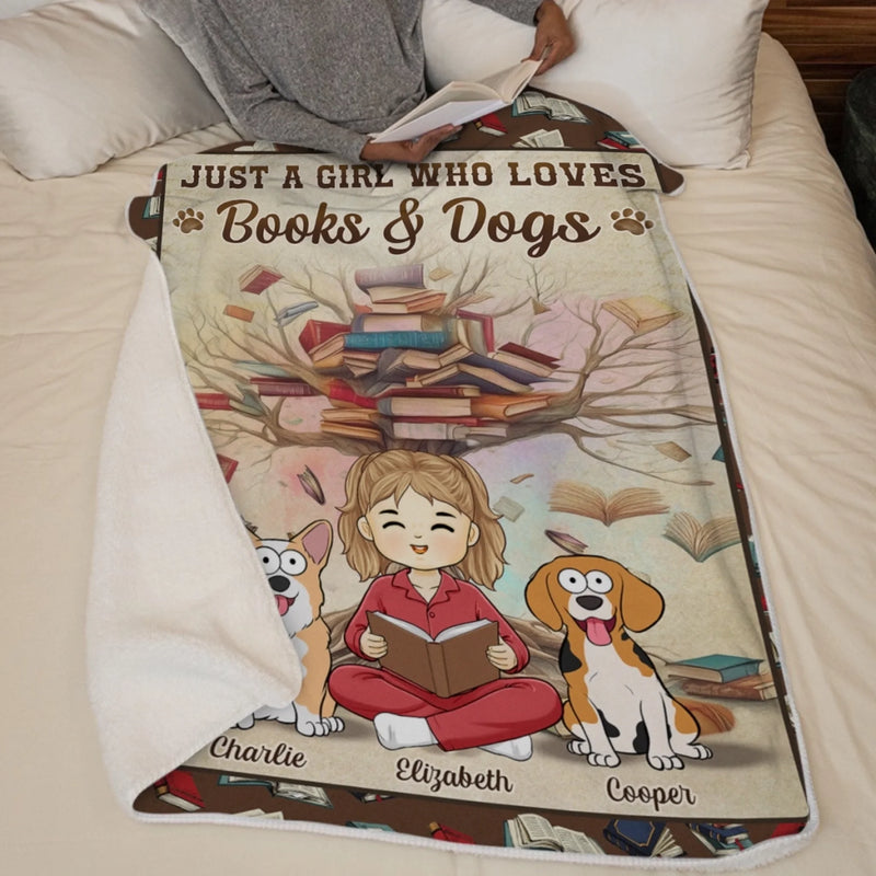 Personalised Blanket - Book Lover Gifts For Readers, Pet Owners, Pet Lovers - My Cosy Reading Blanket