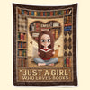Personalised Blanket - Book Lover Gifts For Readers, Bookworms - For Cosy Reading Moments