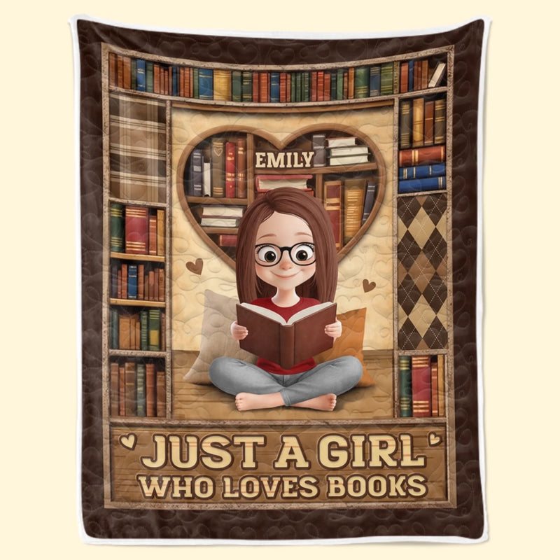 Personalised Blanket - Book Lover Gifts For Readers, Bookworms - For Cosy Reading Moments