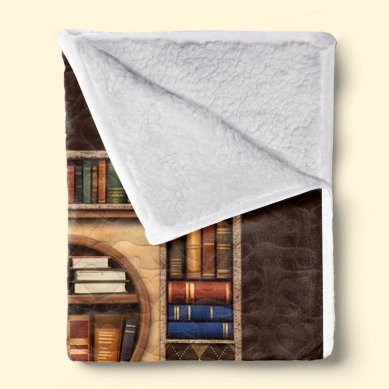 Personalised Blanket - Book Lover Gifts For Readers, Bookworms - For Cosy Reading Moments