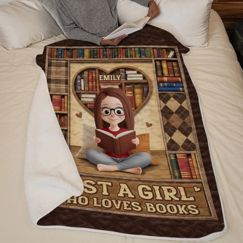 Personalised Blanket - Book Lover Gifts For Readers, Bookworms - For Cosy Reading Moments