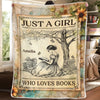 Personalised Blanket - Book Lover Gifts For Readers, Bookworms - Get Lost In Stories
