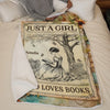Personalised Blanket - Book Lover Gifts For Readers, Bookworms - Get Lost In Stories