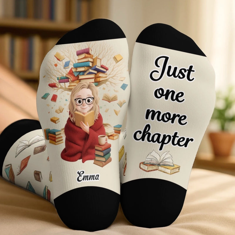 Personalised Crew Socks - Bookish Gifts For Book Lovers, Bookworms, Readers - Dreaming In Chapters