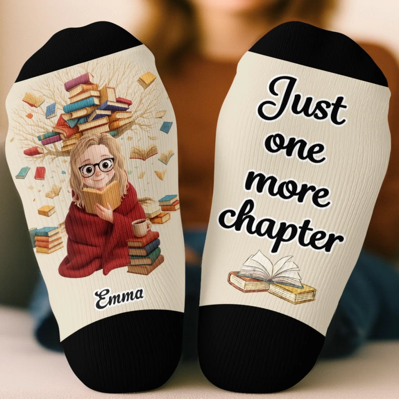 Personalised Crew Socks - Bookish Gifts For Book Lovers, Bookworms, Readers - Dreaming In Chapters