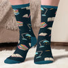Personalised Crew Socks - Bookish Gifts For Book Lovers, Bookworms, Readers - Leave Me Alone, I’m Bonding With Fiction