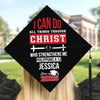 Personalised Graduation Cap - Meaningful Memorial or Graduation Gift - Rooted In Christ, Rising In Strength