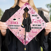 Personalised Graduation Cap - Meaningful Memorial or Graduation Gift - Walked By Faith And Crossed the Line