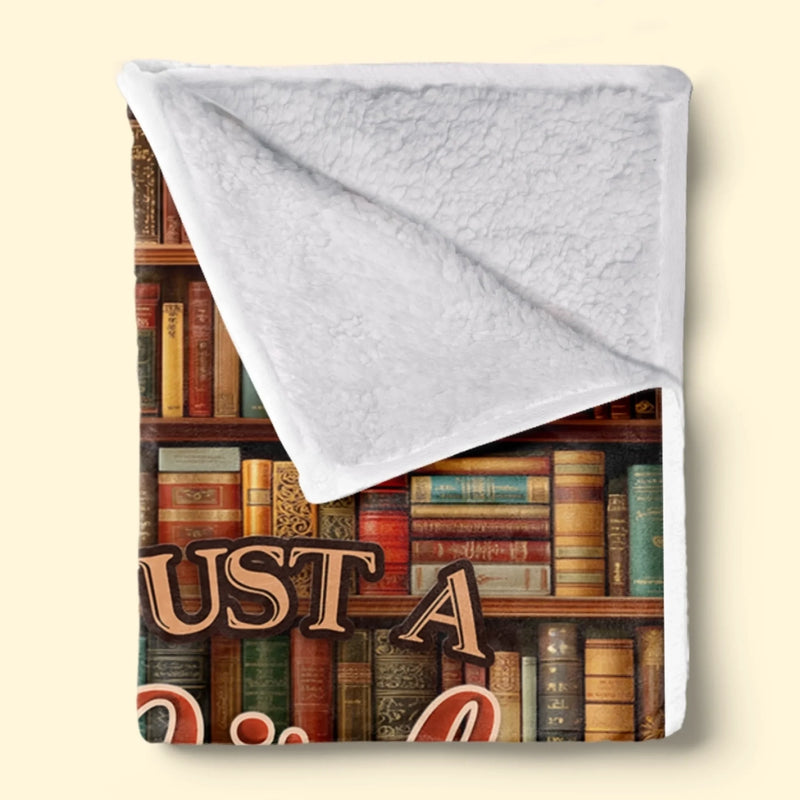 Personalised Blanket - Book Lover Gifts For Readers, Bookworms - Cozy Bliss With Books