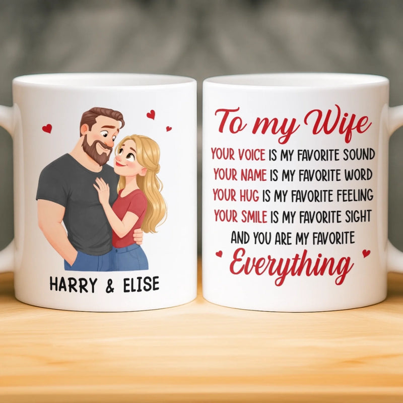Personalised Mug - Anniversary Wedding Gifts For Couple - You Are My Daily Yes
