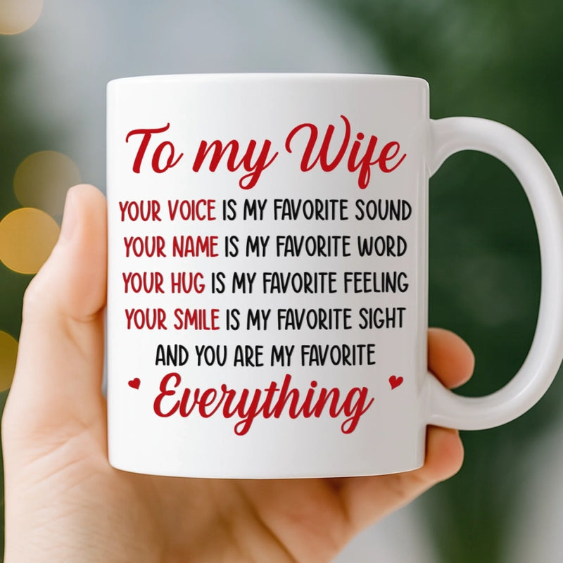 Personalised Mug - Anniversary Wedding Gifts For Couple - You Are My Daily Yes