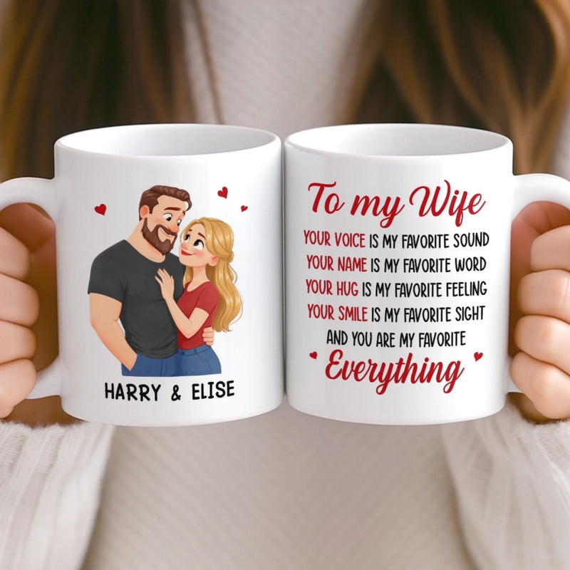 Personalised Mug - Anniversary Wedding Gifts For Couple - You Are My Daily Yes