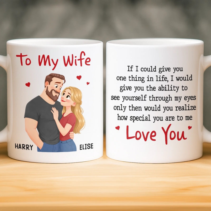 Personalised Mug - Anniversary Wedding Gifts For Couple - Our Love Moves Gently