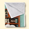 Personalised Blanket - Book Lover Gifts For Readers, Cat Mom And Dad - Reading Buddies For Life