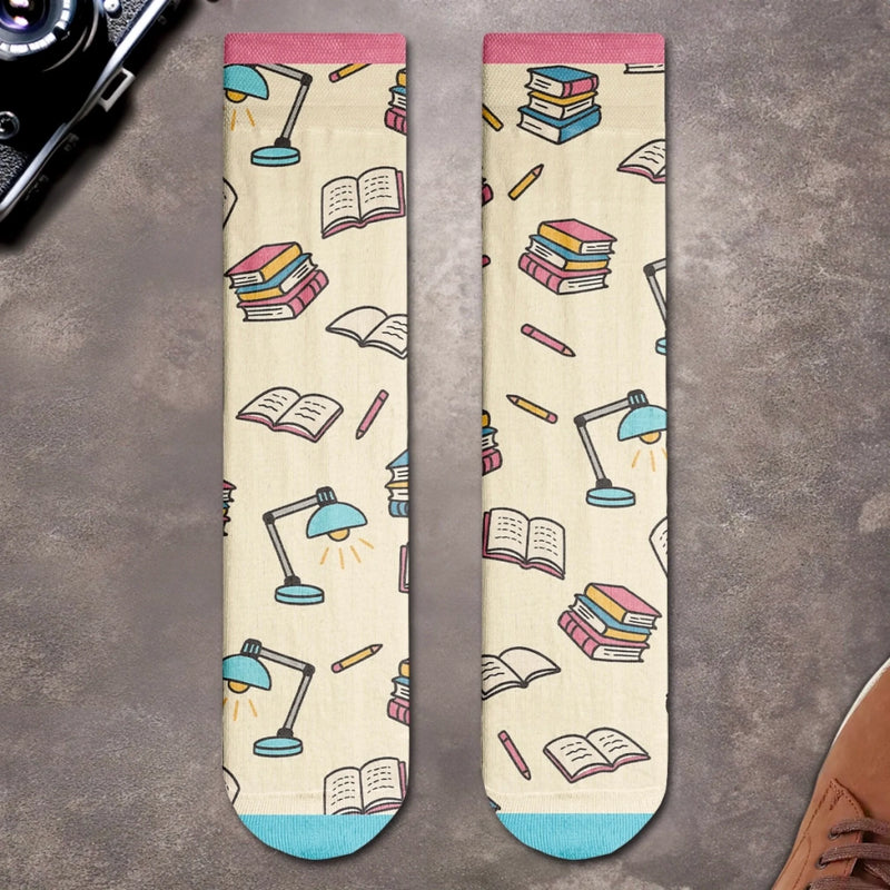 Personalised Crew Socks - Bookish Gifts For Book Lovers, Bookworms, Readers - Readers Gonna Read