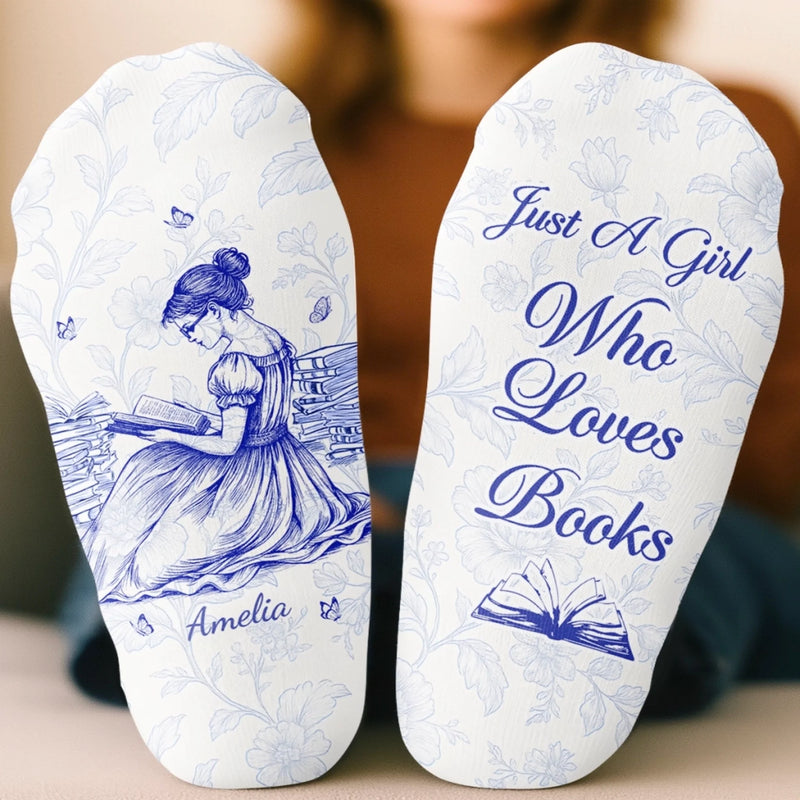 Personalised Crew Socks - Bookish Gifts For Book Lovers, Bookworms, Readers - Book Lover’s Bliss