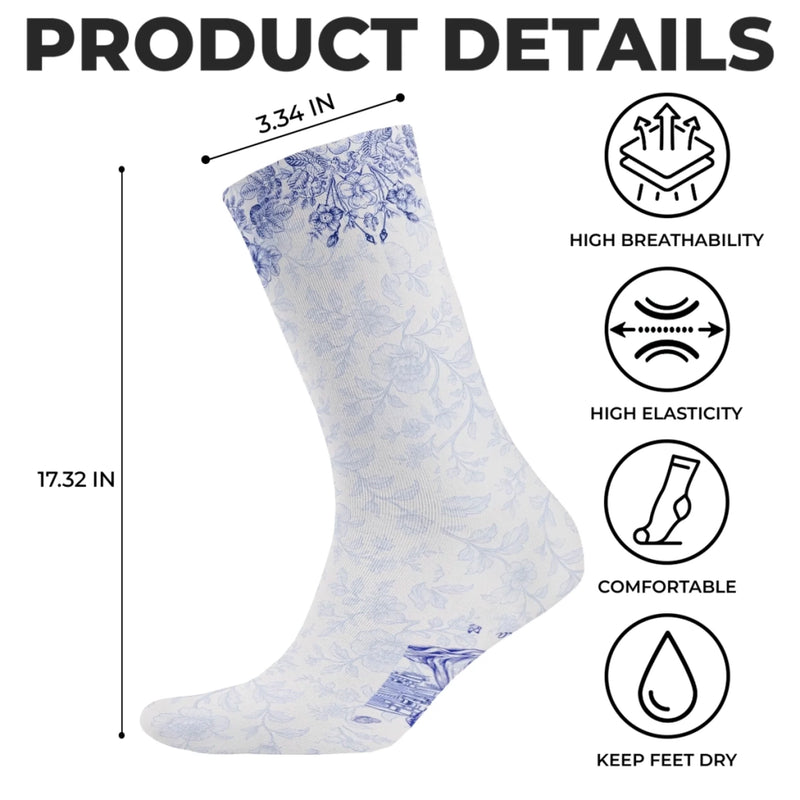 Personalised Crew Socks - Bookish Gifts For Book Lovers, Bookworms, Readers - Book Lover’s Bliss