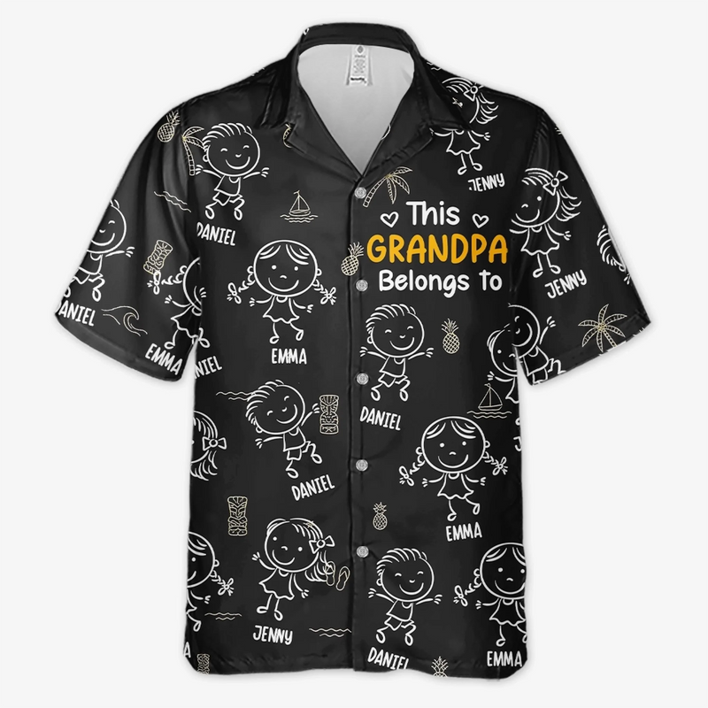 Custom Unisex Tropical Hawaiian Aloha Shirt - Personalized Father's Day Birthday Gifts For Dad, Grandpa - Official Chill Guy
