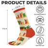 Personalised Crew Socks - Bookish Gifts For Book Lovers, Bookworms, Readers - Adventures Inside These Pages
