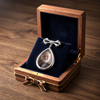 Personalised Teardrop Pin with Photo – Meaningful Memorial or Graduation Gift – Walking With You Today And Always