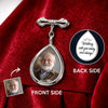 Personalised Teardrop Pin with Photo – Meaningful Memorial or Graduation Gift – Walking With You Today And Always