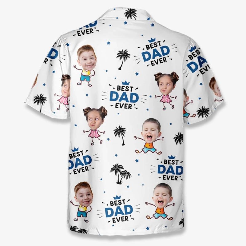 Personalised Hawaiian Shirt - Father's Day Gifts For Dad, Grandpa - Best Dad Ever