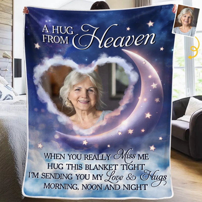 Personalised Photo Blanket - Meaningful Memorial Sympathy Gifts - Your Memory Lives In Us