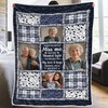 Personalised Photo Blanket - Meaningful Memorial Sympathy Gifts – The Light of Your Love Guides Me
