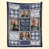 Personalised Photo Blanket - Meaningful Memorial Sympathy Gifts – The Light of Your Love Guides Me