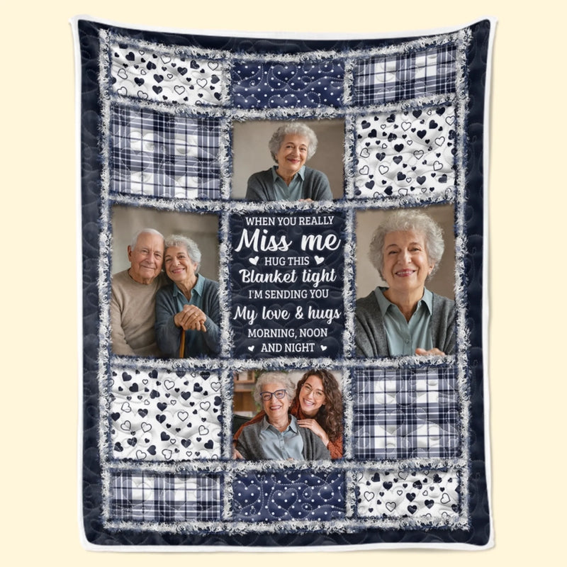 Personalised Photo Blanket - Meaningful Memorial Sympathy Gifts – The Light of Your Love Guides Me