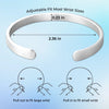 Personalised Stainless Steel Cuff Bracelet - Meaningful Memorial Gift - I Will Carry You With Me