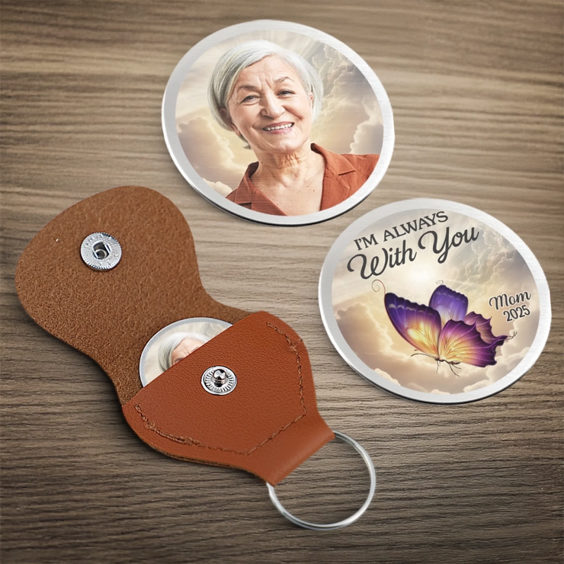 Personalised Photo Pocket Hug Token - Meaningful Memorial Gift - Still Beside Me