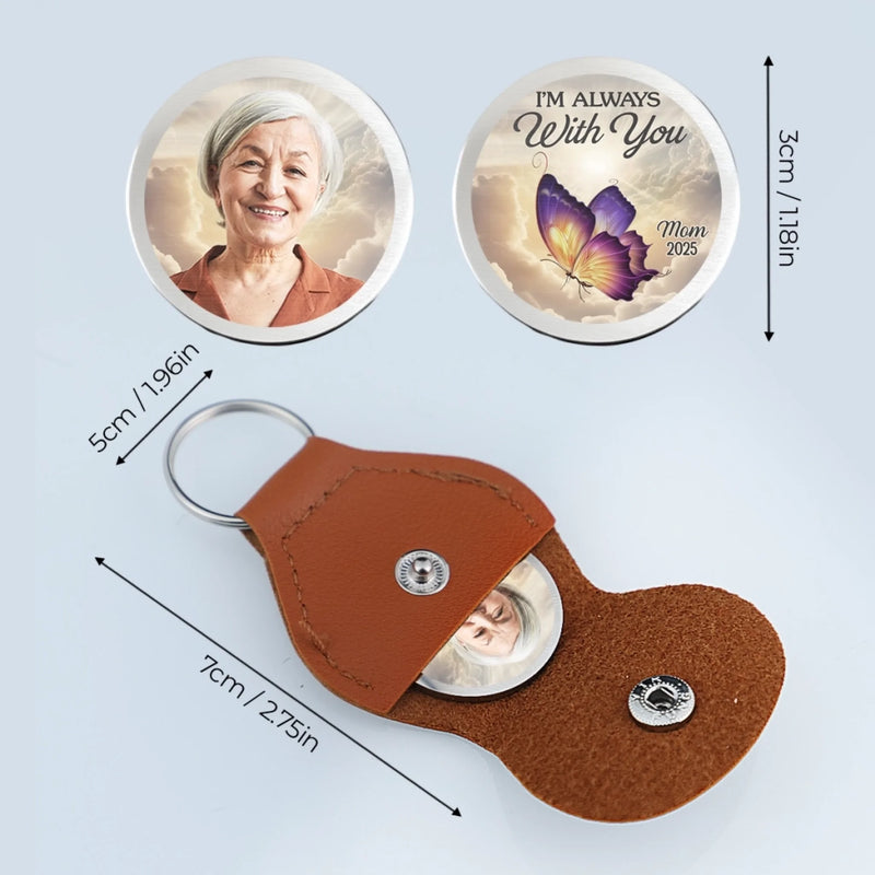 Personalised Photo Pocket Hug Token - Meaningful Memorial Gift - Still Beside Me