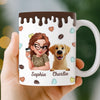 Personalised 3D Inflated Effect Mug – Gifts For Dog Lovers – Running On Caffeine And Dog Hair