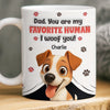 Personalised 3D Inflated Effect Mug – Birthday Gifts For Dog Lovers, Dog Dad & Mum – Always My Favourite Human