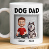 Personalised 3D Inflated Effect Mug – Birthday Gifts For Dog Lovers, Dog Dad & Mum – Love Starts With A Wag