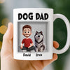 Personalised 3D Inflated Effect Mug – Birthday Gifts For Dog Lovers, Dog Dad & Mum – Love Starts With A Wag