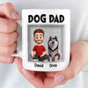Personalised 3D Inflated Effect Mug – Birthday Gifts For Dog Lovers, Dog Dad & Mum – Love Starts With A Wag