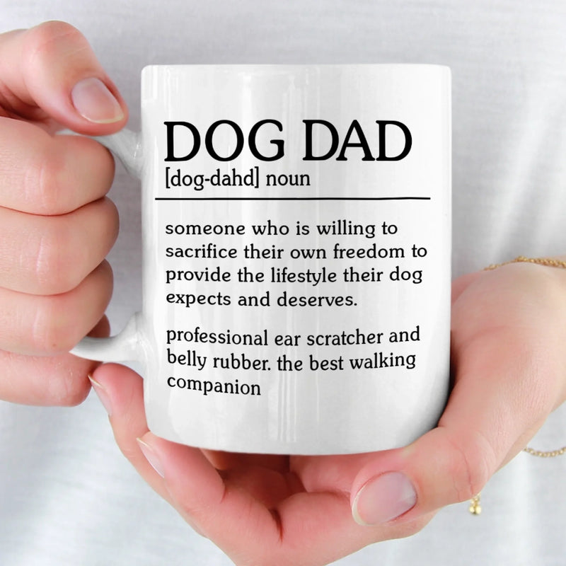 Personalised Mug – Gifts For Dog Lovers, Dog Dad – Just A Dad, Dogs First