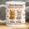 Personalised 3D Inflated Effect Mug – Birthday Gifts For Cat Lovers, Cat Dad & Mum – Your Tiny Furry Overlord